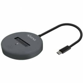 DOCK USB TIPO-C PARA SSD M2 SATA/NVME AISENS ASUC-M2D014-GR/ GRIS