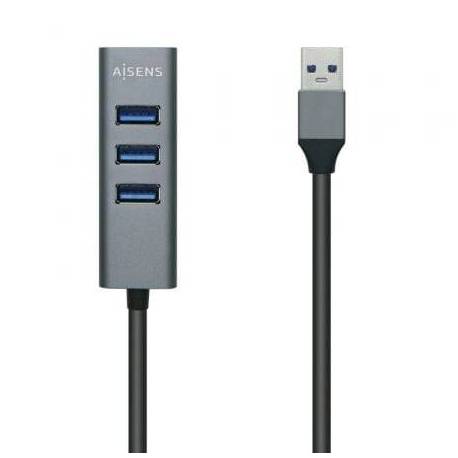 HUB USB 3.0 AISENS A106-0507/ 4XUSB/ GRIS