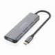 HUB USB TIPO-C AISENS A109-0762/ 3XUSB/ 1XUSB TIPO-C/ GRIS