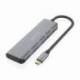 HUB USB TIPO-C AISENS A109-0763/ 2XUSB/ 2XUSB TIPO-C/ GRIS