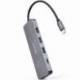 HUB USB TIPO-C NANOCABLE 10.16.4409/ 3XUSB/ 1XUSB TIPO-C/ GRIS