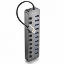 HUB USB NGS IHUB10/ 10XUSB 3.0/ GRIS