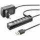 HUB USB 2.0 CON ALIMENTACIÓN EXTERNA NGS IHUB7 TINY/ 7XUSB
