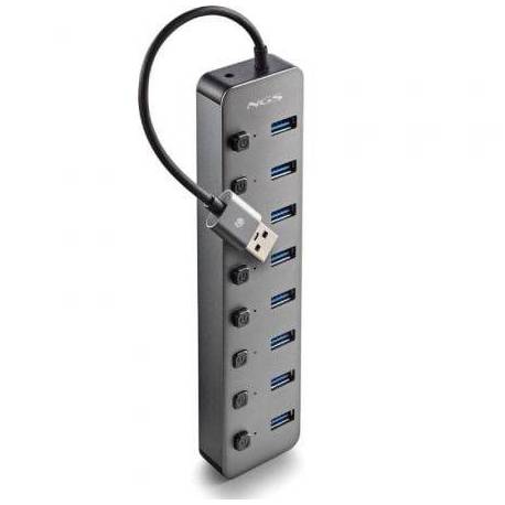 HUB USB NGS IHUB8 / 8XUSB 3.0/ GRIS