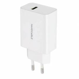 CARGADOR DE PARED NANOCABLE 10.10.2003/ 1XUSB/ 10W/ BLANCO