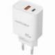 CARGADOR DE PARED NANOCABLE 10.10.2007/ 1XUSB/ 1XUSB TIPO-C/ 20W/ BLANCO