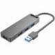 HUB USB 3.0 VENTION CHLHB/ 4XUSB/ 1XMICROUSB PD/ GRIS