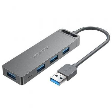 HUB USB 3.0 VENTION CHLHB/ 4XUSB/ 1XMICROUSB PD/ GRIS