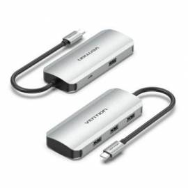 HUB USB TIPO-C VENTION TNAHB/ 4XUSB/ 1XMICROUSB PD
