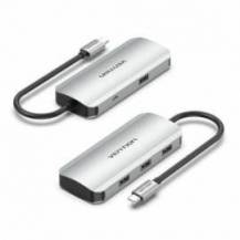 HUB USB TIPO-C VENTION TNAHB/ 4XUSB/ 1XMICROUSB PD
