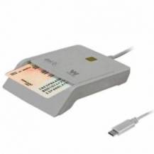 LECTOR DE DNI Y TARJETAS WOXTER PE26-198/ USB TIPO-C/ BLANCO