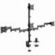 SOPORTE DE MESA PARA 4 MONITORES Y TV AISENS DT27TSR-379/ GIRATORIO/ INCLINABLE/ HASTA 8KG