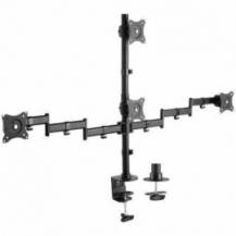 SOPORTE DE MESA PARA 4 MONITORES Y TV AISENS DT27TSR-379/ GIRATORIO/ INCLINABLE/ HASTA 8KG