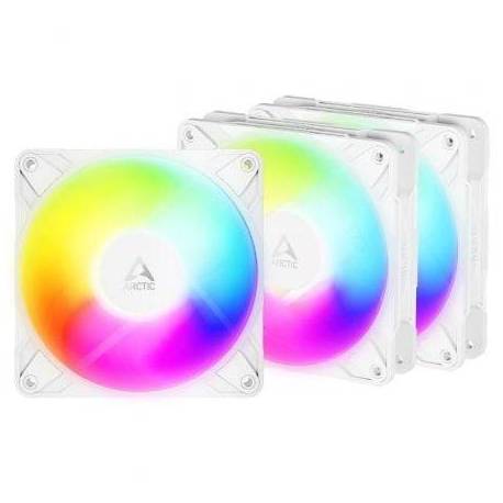 PACK DE 3 VENTILADOR ARCTIC P12 PRO REVERSE A-RGB/ 12CM/ BLANCO