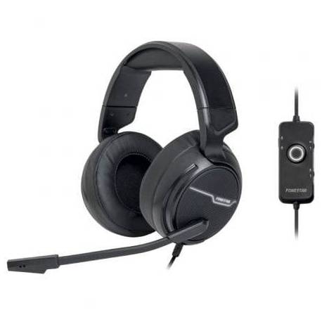 AURICULARES GAMING CON MICRÓFONO FONESTAR WIN-U/ USB/ NEGROS
