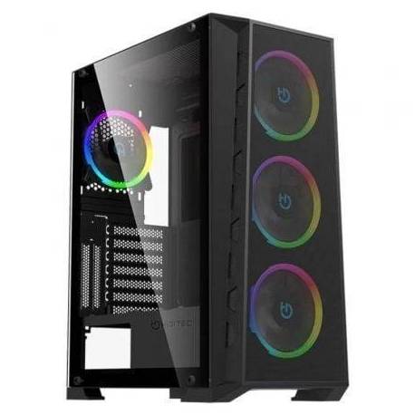 CAJA GAMING SEMITORRE HIDITEC MH12 METAL MESH