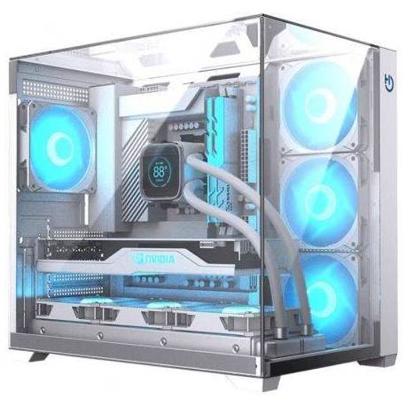 CAJA GAMING SEMITORRE HIDITEC SKY/ BLANCA
