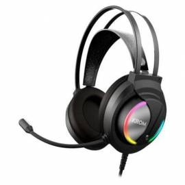 AURICULARES GAMING CON MICRÓFONO KROM KAPPA/ JACK 3.5/ USB 2.0/ NEGROS