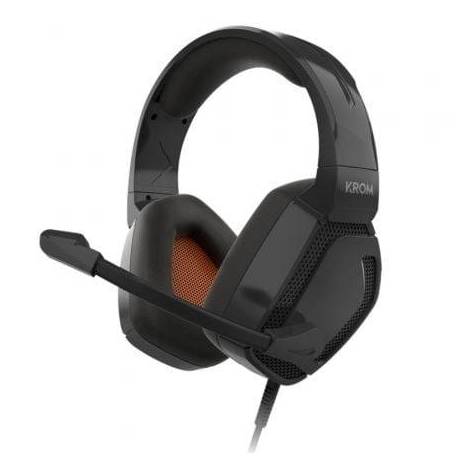 AURICULARES GAMING CON MICRÓFONO KROM KOPA PRO/ JACK 3.5/ NEGROS