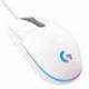 RATÓN GAMING LOGITECH G102 LIGHTSYNC/ HASTA 8000 DPI/ BLANCO