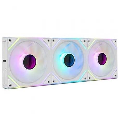 PACK 3 VENTILADORES NOX PRO LINK/ ARGB/ 12CM/ BLANCOS