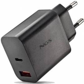 CARGADOR DE PARED GAN NGS ERA 30W/ 1XUSB TIPO-C/ 1XUSB/ 30W