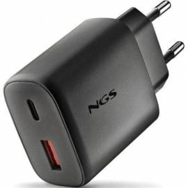 CARGADOR DE PARED GAN NGS ERA 45W/ 1XUSB TIPO-C/ 1XUSB/ 45W