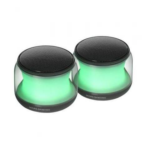 ALTAVOCES CON BLUETOOTH MARS GAMING MS-AURA/ 15W/ 2.0/ NEGROS