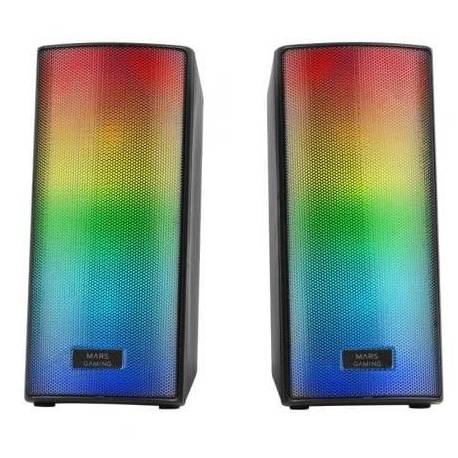 ALTAVOCES CON BLUETOOTH MARS GAMING MSRGB2/ 15W/ 2.0/ NEGROS