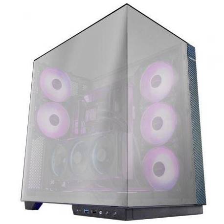 CAJA GAMING TORRE MARS GAMING MC-3GFPRO/ CRISTAL CROMADO