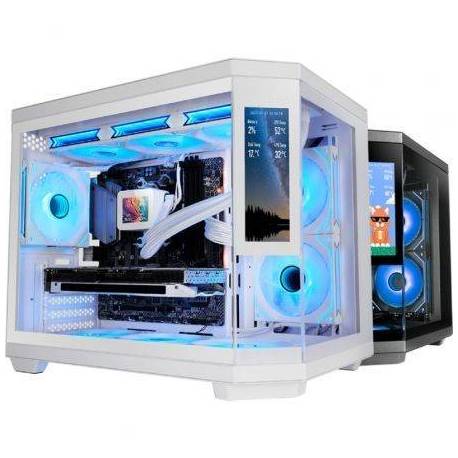CAJA GAMING MINITORRE MARS GAMING MC-3TCORELCDM/ BLANCA