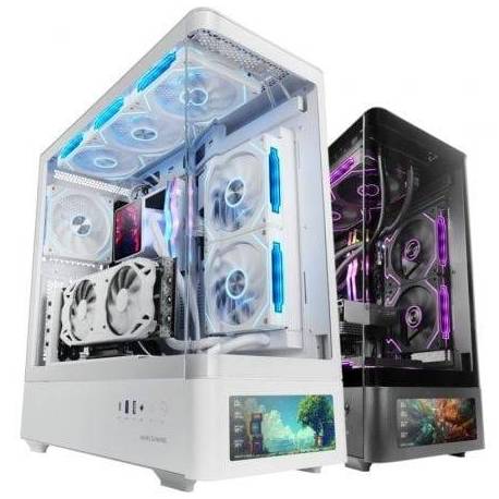 CAJA GAMING SEMITORRE MARS GAMING MC-LCDPRO/ BLANCA