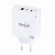 CARGADOR DE PARED GAN TOOQ TQWC-GANQC2PD65WT/ 2XUSB TIPO-C/ 1XUSB/ 65W