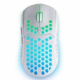 RATÓN GAMING INALÁMBRICO MARS GAMING MMW3W/ BATERÍA RECARGABLE/ HASTA 3200 DPI/ BLANCO