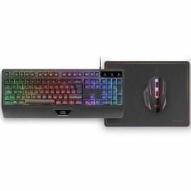 PACK GAMING MARS GAMING MCP124/ TECLADO H-MECH + RATÓN ÓPTICO + ALFOMBRILLA/ NEGRO