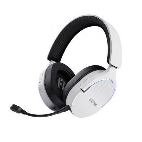AURICULARES GAMING INALÁMBRICOS CON MICRÓFONO TRUST GAMING GXT 491 FAYZO/ BLUETOOTH/ JACK 3.5/ BLANCOS