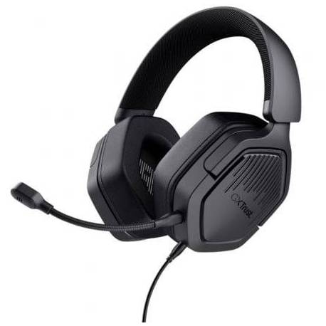 AURICULARES GAMING CON MICRÓFONO TRUST GAMING GXT 492 CARUS/ JACK 3.5/ NEGROS