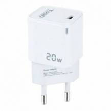 CARGADOR DE PARED TOOQ TQWC-PD20WT/ 1XUSB TIPO-C/ 20W/ BLANCO