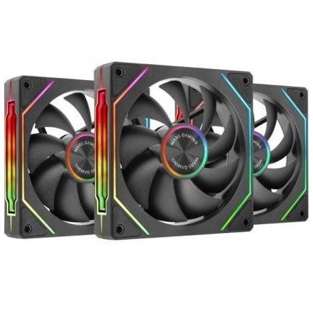 PACK 3 VENTILADORES MARS GAMING MF-LINKFINITYKIT2/ 12CM/ ARGB