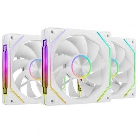 PACK 3 VENTILADORES INVERTIDOS MARS GAMING MF-LINKFINITYKIT2R/ 12CM/ ARGB/ BLANCOS