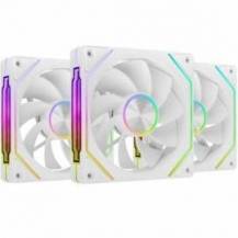 PACK 3 VENTILADORES INVERTIDOS MARS GAMING MF-LINKFINITYKIT2R/ 12CM/ ARGB/ BLANCOS