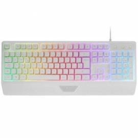 TECLADO GAMING SEMIMECÁNICO MARS GAMING MK124/ BLANCO
