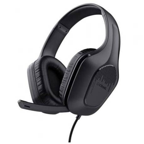 AURICULARES GAMING CON MICRÓFONO TRUST GAMING GXT 417 ZIROX/ JACK 3.5/ NEGROS