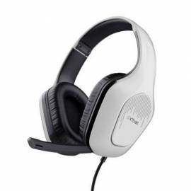 AURICULARES GAMING CON MICRÓFONO TRUST GAMING GXT 415 ZIROX/ JACK 3.5/ BLANCOS