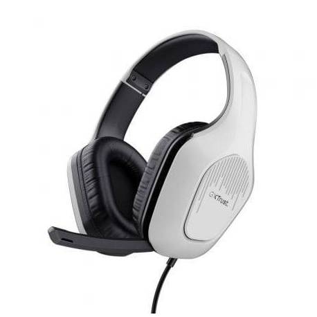 AURICULARES GAMING CON MICRÓFONO TRUST GAMING GXT 415 ZIROX/ JACK 3.5/ BLANCOS
