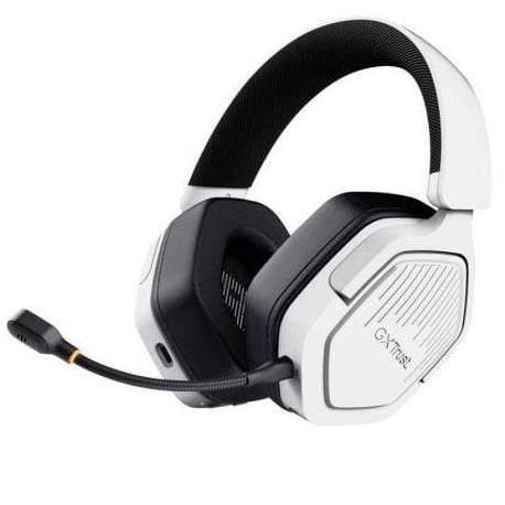 AURICULARES GAMING INALÁMBRICOS CON MICRÓFONO TRUST GAMING GXT 493PS CARUS PS5/ JACK 3.5/ BLUETOOTH/ BLANCOS