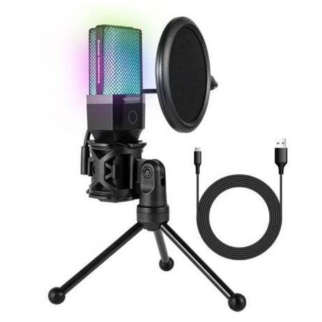 MICRÓFONO WOXTER MIC STUDIO 65 RGB/ USB 2.0