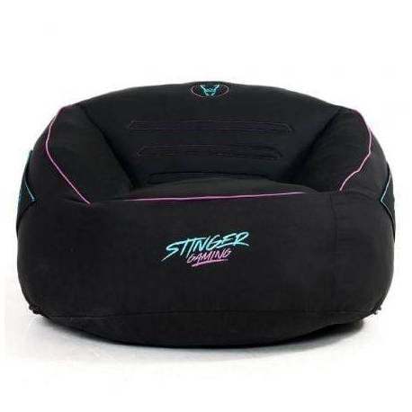 PUFF WOXTER STINGER GAMING/ CON RELLENO/ AZUL Y NEGRO
