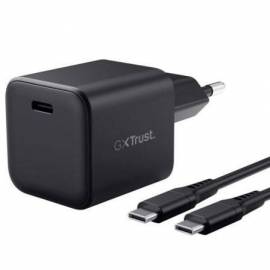 CARGADOR DE PARED GAN TRUST GAMING GXT 1258 SWITCH 2/ 1XUSB TIPO-C/ INCLUYE CABLE USB TIPO-C/ 65W