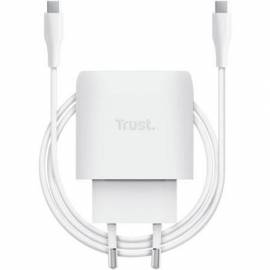 CARGADOR DE PARED GAN TRUST MAXO 45W/ 1XUSB TIPO-C/ INCLUYE CABLE USB TIPO-C/ 45W